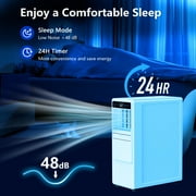 Lcxmtv 12000 BTU Ashare Portable Air Conditioner for Room up to 500 Sq. ft, 3-in-1 Portable AC Unit with Cool, Dehumidifier & Fan, Backlit Remote, 24H Timer, Auto & Sleep Mode