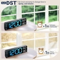 thumbnail image 4 of Reloj ANSOPER con doble alarma digital de montaje en pared de 10 pulgadas, 4 of 9