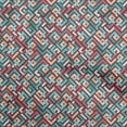thumbnail image 1 of oneOone Viscose Chiffon Turquoise Blue2 Fabric Geometric Diy Clothing Quilting Fabric Print Fabric By Yard 42 Inch Wide, 1 of 5