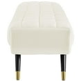 thumbnail image 2 of Modway Adept Performance Velvet Bench in Ivory, 2 of 4