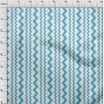 thumbnail image 4 of oneOone Rayon Light Blue Fabric Vertical Chevron Sewing Material Print Fabric By The Yard 56 Inch Wide, 4 of 4