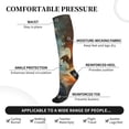 thumbnail image 2 of Pofeuu Red And Blue Flame Wave Dragon Print Compression Socks for Women & Men Circulation - Best Support for Nurses,Running,Athletic,Sports, 2 of 7