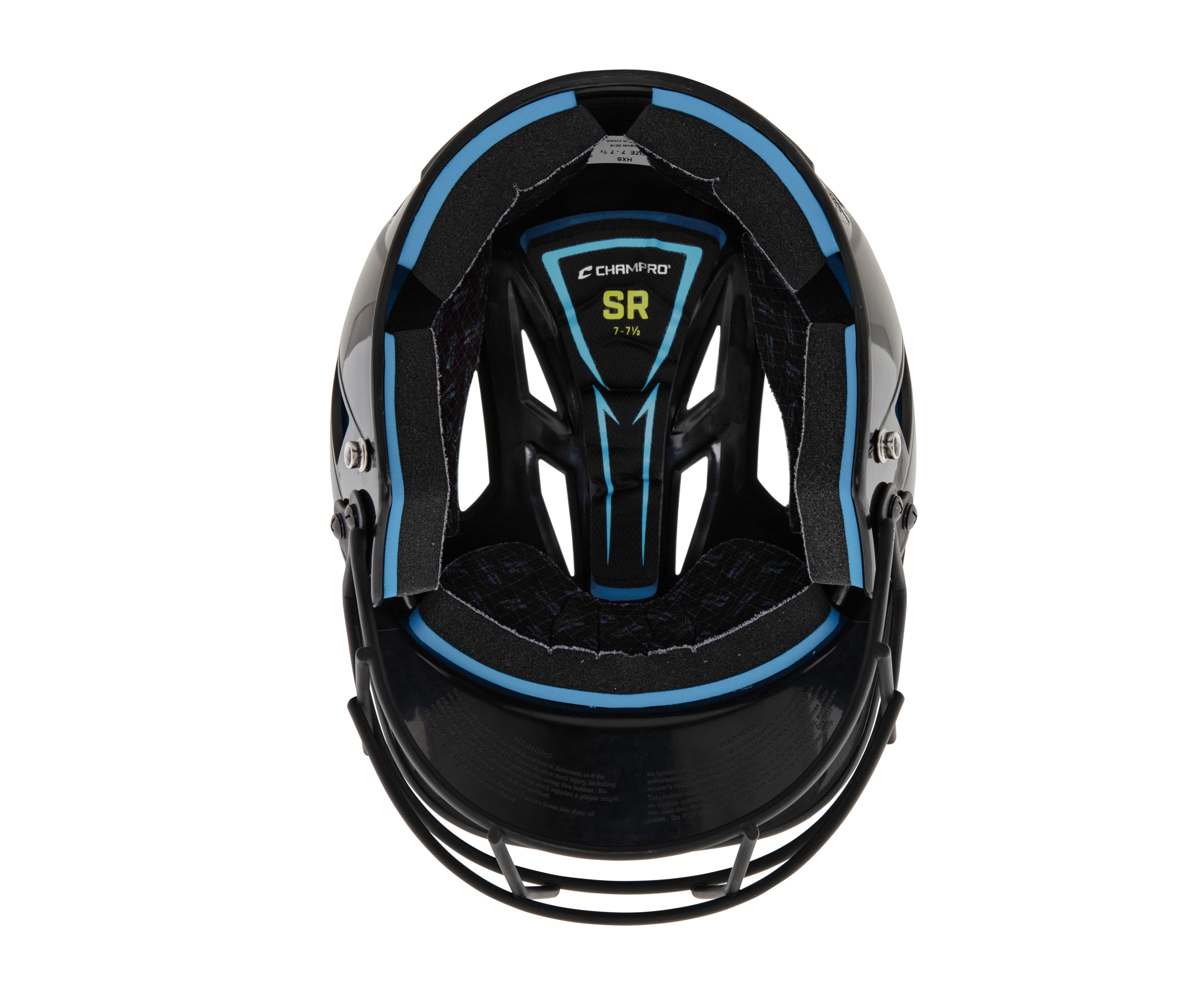 HX Rookie Baseball Batting Helmet with Facemask, Medium, Black