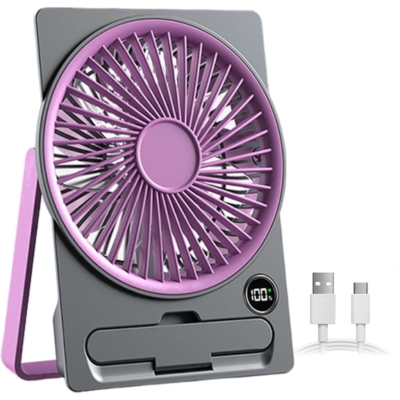 ATUPEN Desk Fan, Portable Fan USB Rechargeable for Office Desktop Bedroom & Women Men Gifts