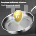 thumbnail image 7 of 12" Pure Titanium Frying Pan, Hammered Lightweight Cookware, Oven & Induction Compatible, 7 of 7