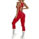 thumbnail image 2 of WILLBEST Mono de Entrenamiento para Mujer, de Manga Larga, con Cremallera Frontal Y Espalda Descubierta, Elástico, Deportivo, para Yoga, Running, Ropa Informal Cómoda. Grande, 2 of 8