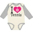 thumbnail image 3 of Inktastic Tennis Player I Love Tennis Girls Long Sleeve Baby Bodysuit, 3 of 5