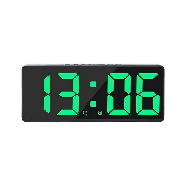 EGNMCR Machine Sonore Multifonction Réveil à DEL Dortoir Étudiant Petit Réveil Affichage de la Température et de la Date Réveil Multi-Groupes Réveil Son