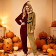 thumbnail image 2 of RFQWOVSR Adult Hooded Onesie Pajama with Print for Family Matching S, 2 of 5