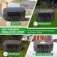 thumbnail image 4 of FICISOG 4 Person Inflatable Hot Tub, Polygon Portable Inflatable Hot Tubs with 120 Soothing Air Jets, 60" W x 25" H Outdoor Hot Tubs Spa - Black Gold, 4 of 7