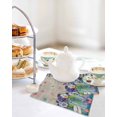 thumbnail image 4 of Hello Spring Kitchen Dish Towels for Drying Dishes Set of 3, Pastoral Purple Bottle Floral Wooden Plaid Waffle Weave Microfiber Hand Tea Bathroom Towels Quick Dry & Absorbent Towel 12x12, 4 of 7