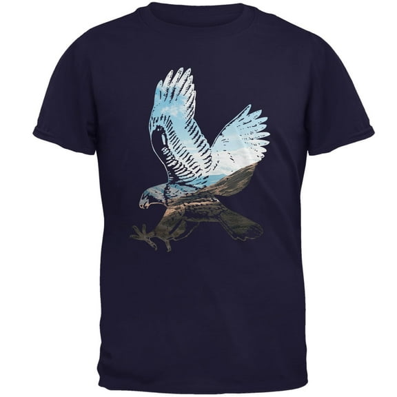 Old Glory Mens 4th of July Eagle Freedom America USA Short Sleeve Graphic T Shirt