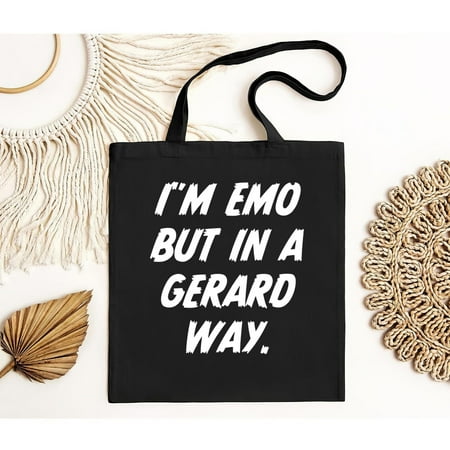 vintage I®m Emo But In Gerard Way Quote Tote Bag-TH21858