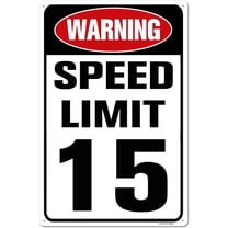Aluminum Warning Sign, Speed Limit 200 MPH Sign, 12x16 Inch, Man Cave Bar Decor