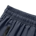 thumbnail image 6 of LpwkSSA Summer Men's Casual And Fashionable Solid Color Drawstring Elastic Waist Shorts Gray XXXL, 6 of 9