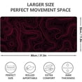 thumbnail image 3 of Topographic Contour Gaming Mouse Pad 31.5x11.8in Extended Large Desk Mat Multiple Patterns & Sizes Perfect Gift for Gamers & Office Workers, 3 of 6