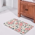 thumbnail image 2 of Bathroom Rugs Door Mat Floor Mat Super Cozy Floral Background Print Bathroom Carpet Decorative Indoor Outdoor 36 x 24 inch Carpet Runner, 2 of 4