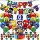 thumbnail image 1 of 2 juegos de tema de vengador Hulk Spider Man Iron Man Capitán América Banner pastel Topper Globo de decoración de fiesta de cumpleaños para niño, 11 Afortunado Sencillez, 1 of 2