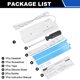 thumbnail image 3 of Uxcell DDR3/DDR4/DDR5 Enfriador de Memoria RAM Disipador - Kit de Disipador de Calor Universal para RAM DDR con Luz para Memoria de Laptop, Blanco (5V), 3 of 7