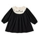 thumbnail image 1 of Odeerbi 2-8 Años Niñas Princesas Florales Vestido Retro Vintage Algodón Vestido Infantil Cuello Redondo Bordado Manga Larga, 1 of 5