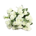 thumbnail image 4 of Flores artificiales, flores falsas, que no se decoloran, realistas, románticas, claveles, de simulación, ramo de para el hogar y el estilo Blanco, 4 of 8