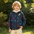thumbnail image 2 of JAJAHO Toddler And Kids Boys Jacket With Sherpa Lining Cartoon Dinosaur Zipper Winter Coats Sizes 1-7Y, 2 of 8