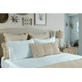thumbnail image 2 of Comfy Bamboo World 9900 Series 100gsm Embroidered Bedsheets Sheet Set, Twin Size, Light Blue, 2 of 5