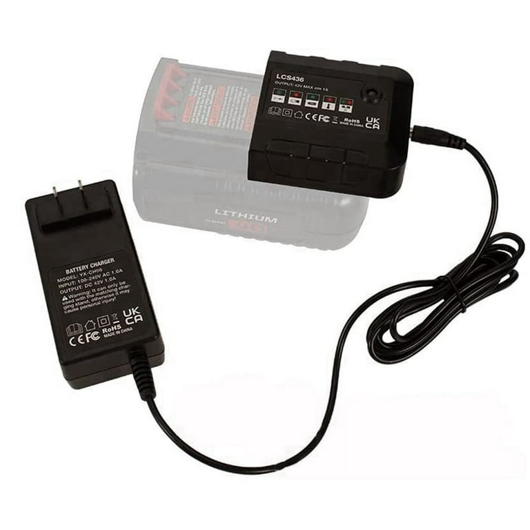 Compatible Black & Decker 36V 40V Max Lithium Ion Battery Charger