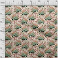 thumbnail image 3 of oneOone Cotton Jersey Light Peach Fabric Floral Sewing Fabric By The Yard Printed Diy Clothing Sewing Supplies 58 Inch Wide, 3 of 5