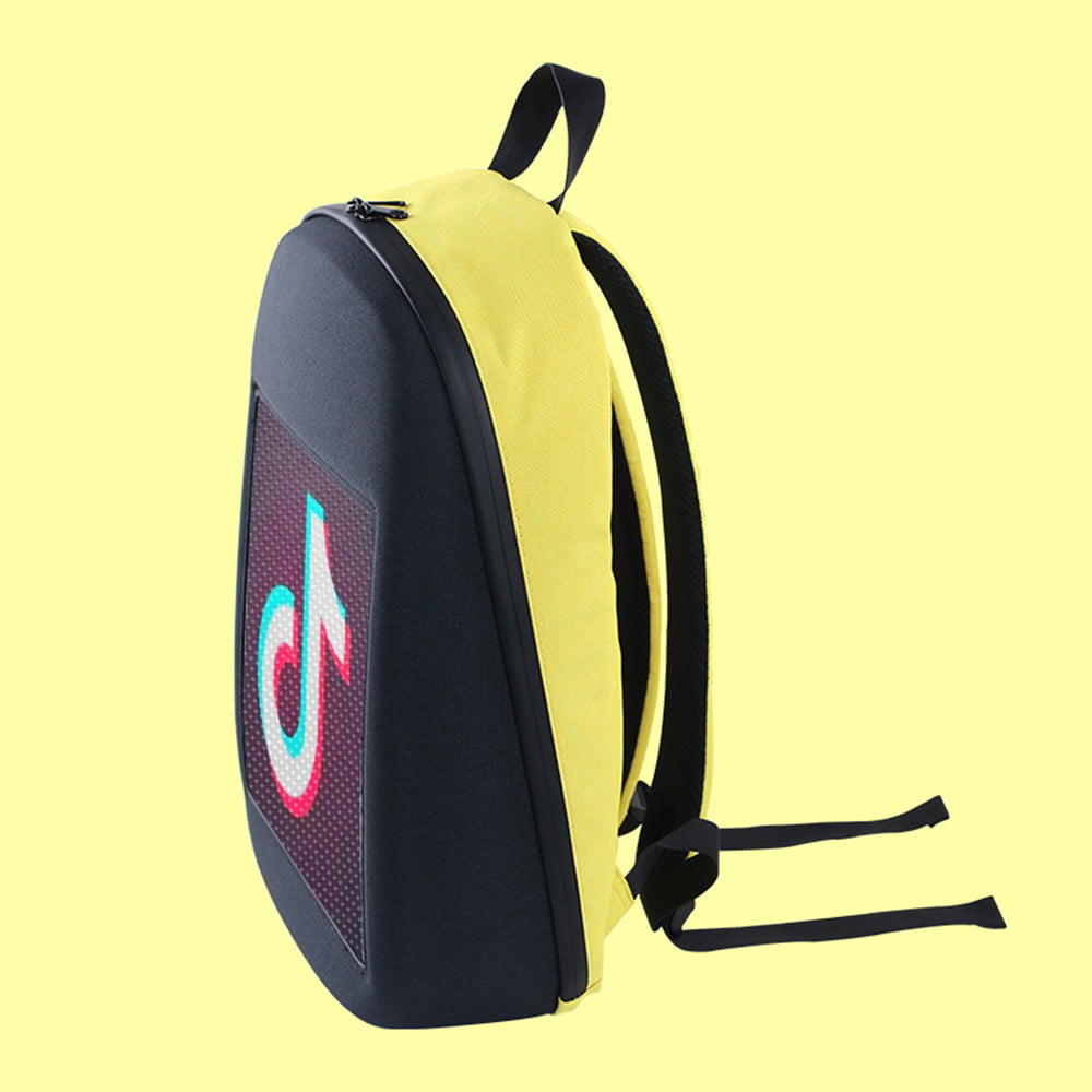 Accreate Smart LED WiFi Advertising Backpack Wireless Dynamic Backpack Shoulder Bag with Advertising Screen Boys Girls Gift 