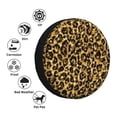 thumbnail image 5 of Bingfone Gold Glitter Leopard Spare Tire Cover Weatherproof Universal Wheel Protectors For Rv Camper Travel Trailer Suv Truck 17 Inch, 5 of 9