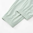 thumbnail image 4 of SYMOID Men's Workout Casual Pants with Zip Pockets - Nylon Spandex, Breathable Stretch, Cuffed Ankle, Elastic Waist, Mint Green, Size L - Ideal for Gym Yoga Daily Wear, 4 of 8