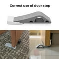thumbnail image 3 of 2 Pack Set Premium Heavy Duty Door Stop Rubber Wedge with Decorative Storage Holder-Perfect Doorstop for Draft Stopping&more The (gray), 3 of 6
