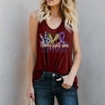 thumbnail image 2 of Hauts d'Été pour Femmes 2023 Mode Décontractée T-shirt Col en U Imprimé Blouse, 2 of 4