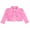 Heavenly Pink, variant on Toddlers and Girls French Terry Knit Zuri Scalloped Trim Crop-Jacket in Retro Red 2T