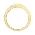 thumbnail image 3 of 18k Gold 3.6mm Slight Court Comfort Women Diamond Wedding Band/Ring Brilliant Cut 0.16 Carat G - SI1, 3 of 3