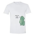 thumbnail image 6 of Colevkie Cute Dinosaur Couple Tshirt for Husband Wife Him&Her Valentine day Anniversary,Crew Neck,1 Piece(White-Men,2XL), 6 of 7