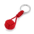 thumbnail image 1 of Llavero con cuerda de bola para exteriores, colgante de joyería con nudo de bola chino multicolor, llavero de metal circular creativo, 1 of 1
