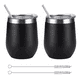 thumbnail image 1 of Vaso Termico Acero Inoxidable frio/calor 2 Piezas Negro 12 Oz, 1 of 5