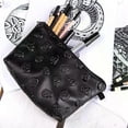 thumbnail image 2 of Black Skull Cosmetic Bag Women PU Leather Makeup Bag Travel Organizer, 2 of 5