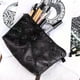 thumbnail image 2 of Black Skull Cosmetic Bag Women PU Leather Makeup Bag Travel Organizer, 2 of 5