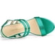thumbnail image 4 of Sandalias De La Correa del Tobillotalón De Bloque Punta Abierta Talón Abierto para Mujeres Verde 41, 4 of 6