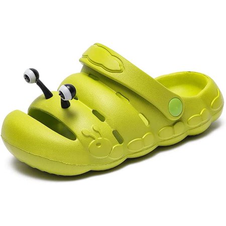 

KAQ Kids Cute Caterpillar Garden Clogs Sandals Boys Girls Summer Slip On Slipper Slides Lightweight Outdoor Children Beach Play Shoes