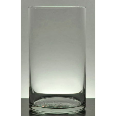 Clear Glass Contemporary 3 25 X 6 Cylinder Vases Walmart Com