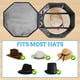 thumbnail image 4 of Matsuzay Caja de almacenamiento de sombrero de vaquero ABS, sombreros seguros y en marcha, asiento para sombrero de vaquero, hecho de tela Almacenamiento y organización del hogar negro, 4 of 6