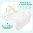 thumbnail image 3 of 6PCS Small Plastic Basket,Mini Storage Basket Grocery Tiny Shopping Baskets with Handles Organizer Filtered Water for Organizing Toys Eggs Fruits Veggies Snacks,White Purple, 3 of 7