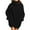 Black, variant on cfhntfmh Oversized Sweater for Women Casual Fall Winter Pullover Tops Turtleneck Long Sleeve Solid Color Knit Pullover