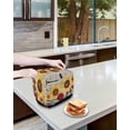 thumbnail image 3 of Red Yellow Sunflowers Small Toaster Cover 2 Slice, Kitchen Appliance Covers, Retro Rustic Barn Doors Butterfly Brown Toaster Oven Cover with Loop, Bread Machine Cover Polyester Dust Cover Protection, 3 of 4