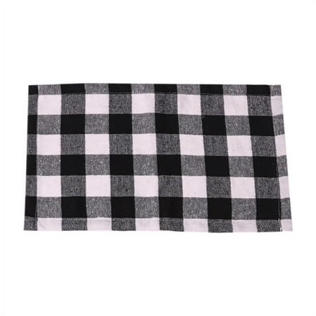 

Promotion!Christmas Placemats Plaid Placemats 17.72*10.83In Buffalo Check Placemats for Holiday Christmas Table Decorations Gray
