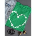 thumbnail image 3 of Lucky Shamrocks Heart T-Shirt Women -GoatDeals Designs, Female Small, 3 of 4